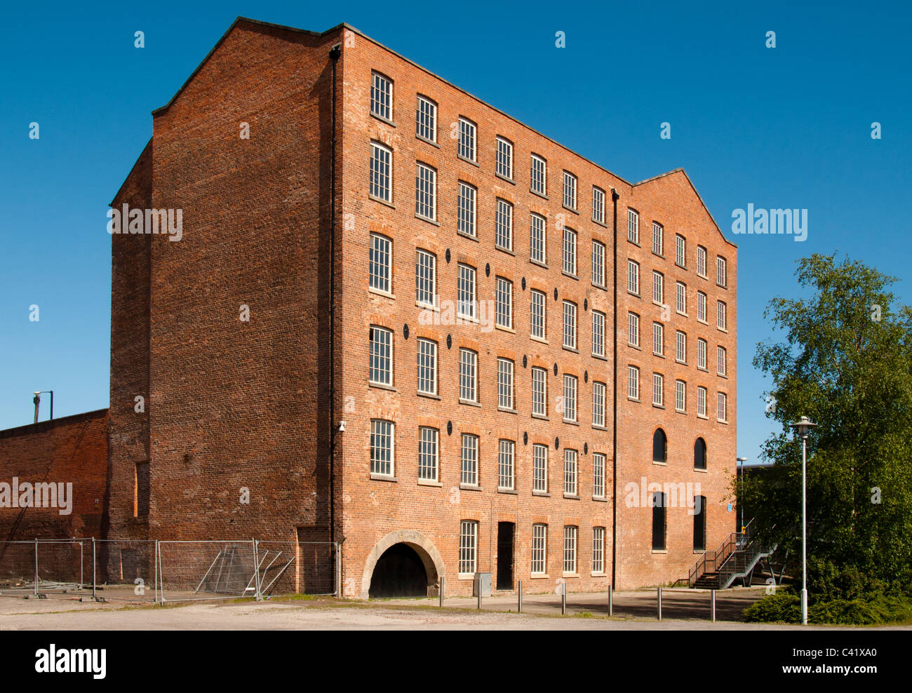 Brownsfield Mill. Cotton Mill, c1825, later became the first factory of the Avro aircraft Co.  Ancoats, Manchester, England, UK Stock Photo