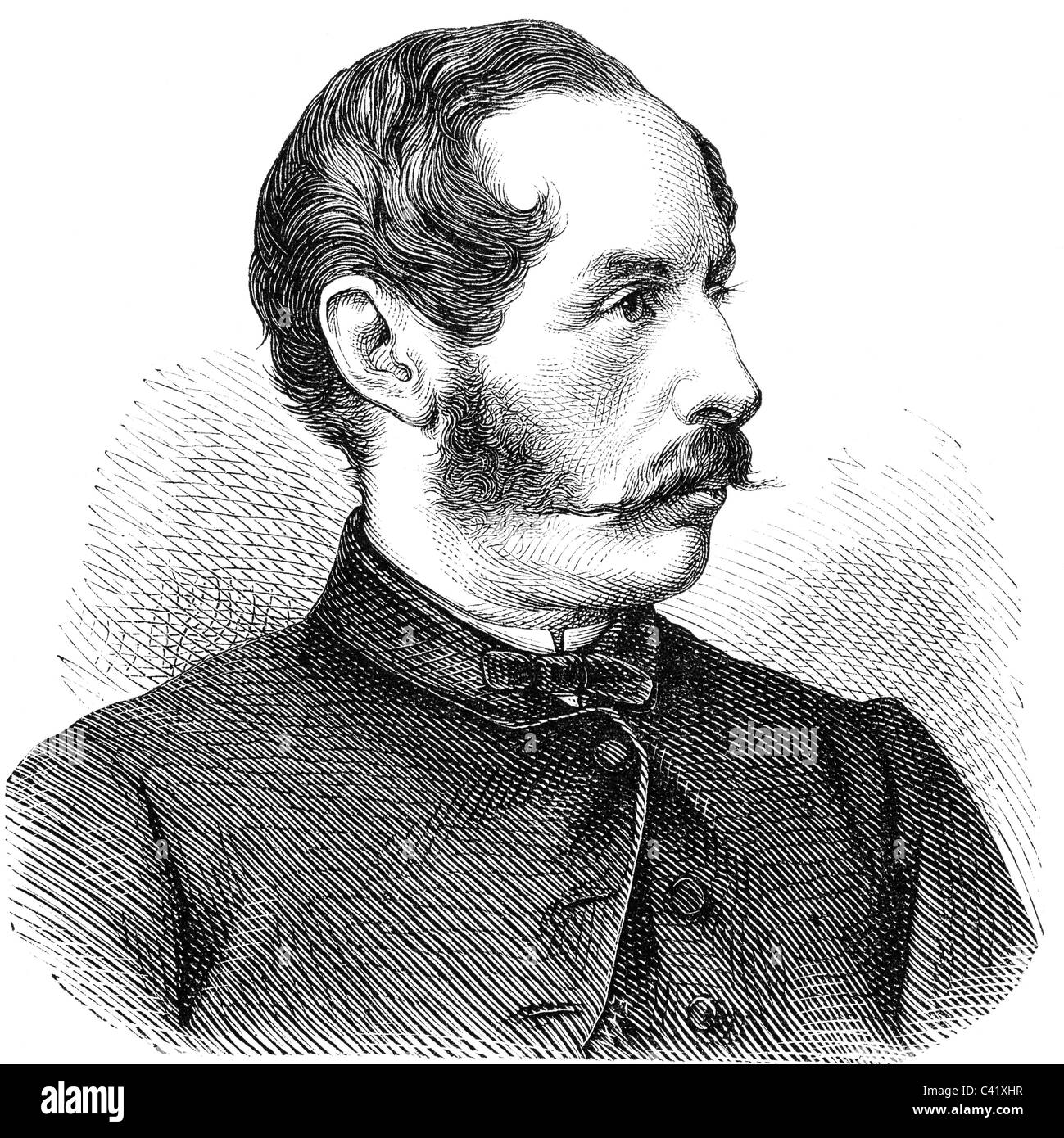 Chorinsky, Gustav Ignaz Count, 27.1.1806 - 15.10.1873, Austrian politician, wood engraving, 19th century, Stock Photo