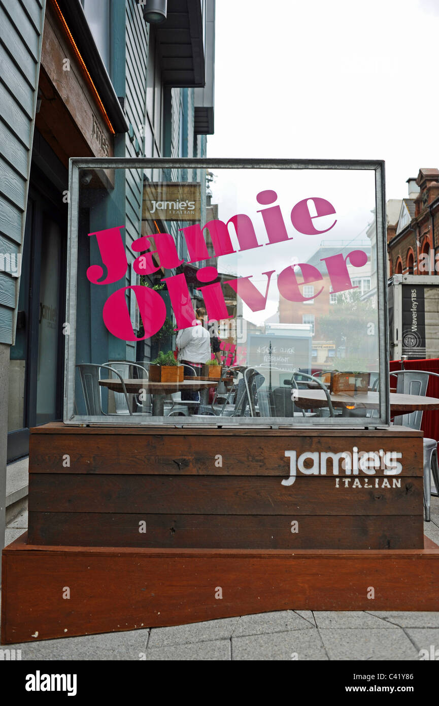 Jamie Oliver's Jamie's Italian restaurant in Brighton city centre Stock Photo