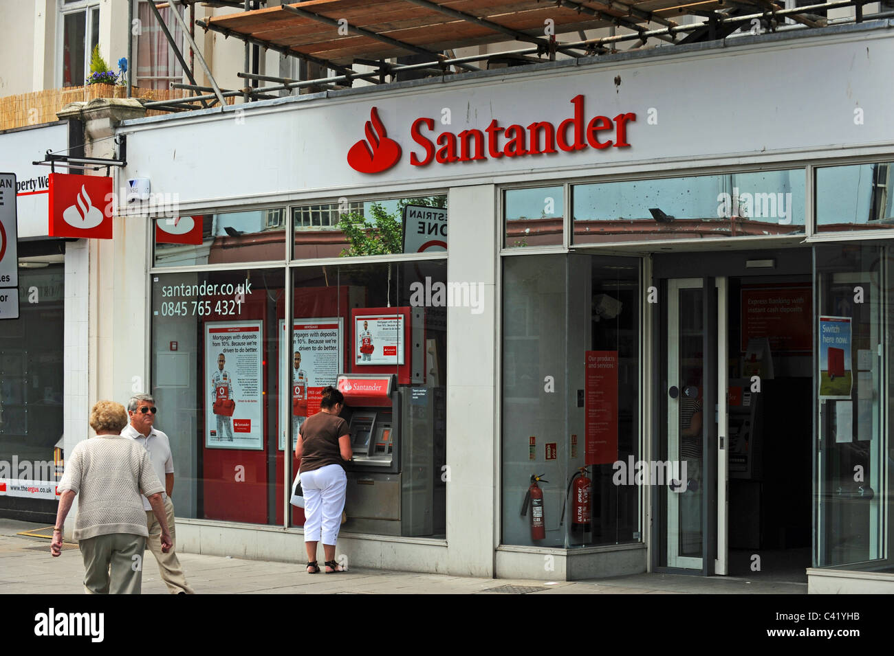 Santander bank in Chapel Road Worthing UK Stock Photo
