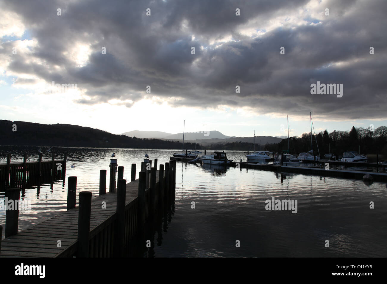 Windermere  The Lake District National Park,uk Stock Photo