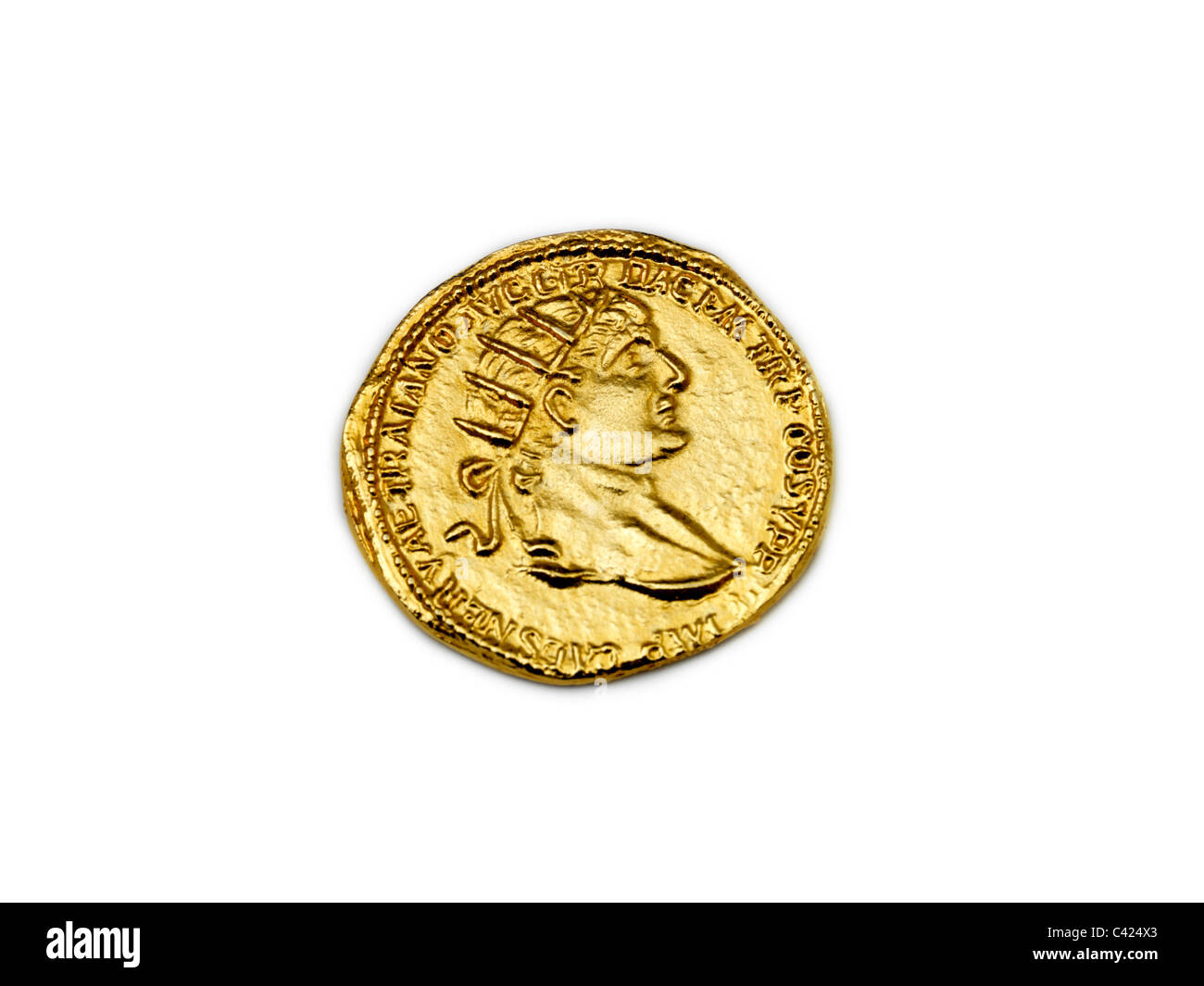 Replica Of A Roman Coin Stock Photo - Alamy