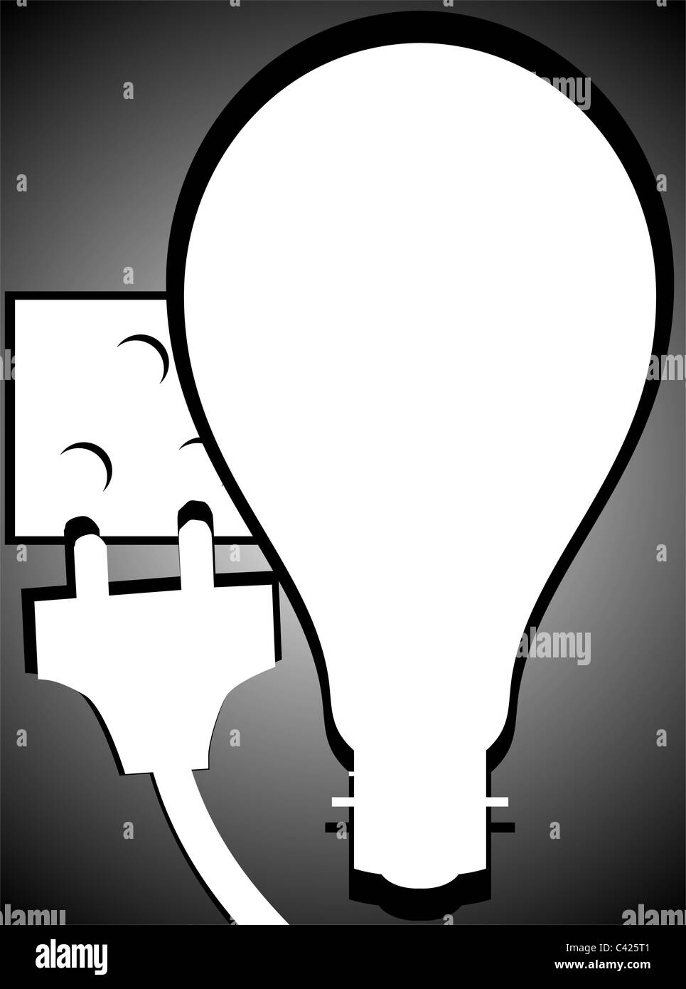 bulb and a connection to the socket Stock Photo Alamy