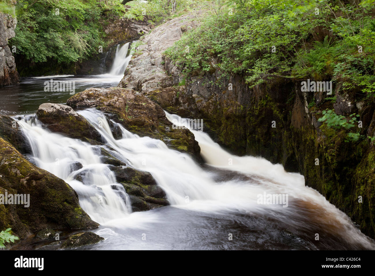 Beezely Falls, on the Ingleton Waterfall Trail, North Yorkshire Stock Photo