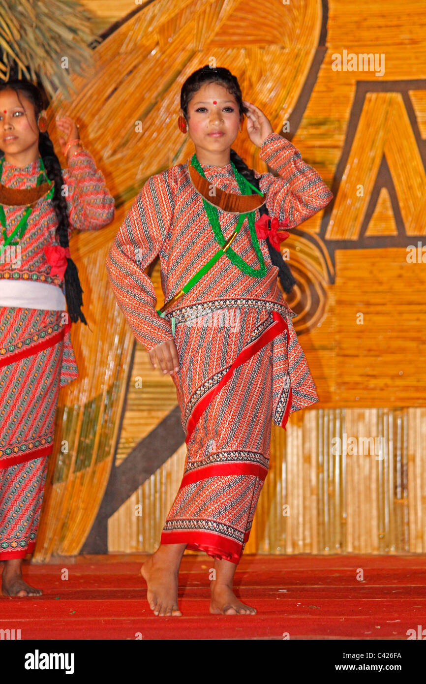 Gorkha, Ghurka Women at Namdapha Eco Cultural Festival, Miao, Arunachal Pradesh, India Stock Photo