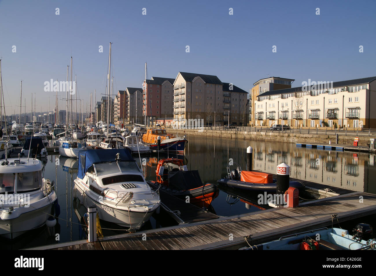 Portishead Marina somerset england UK Stock Photo - Alamy