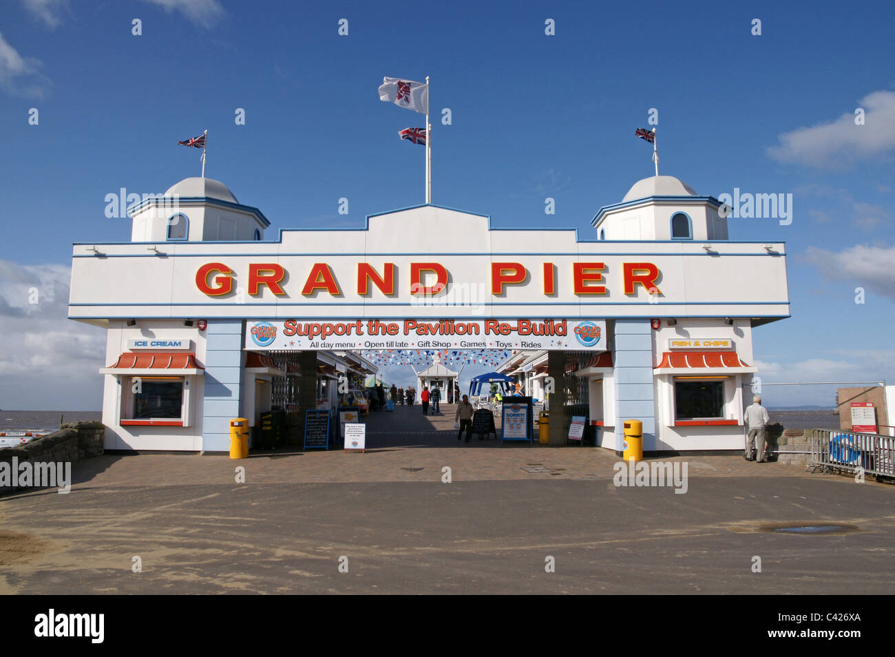 Weston Super Mare Pier Stock Photo