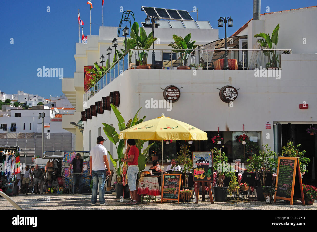 Restaurant in Old Town, Albufeira, Albufeira Municipality, Faro Stock