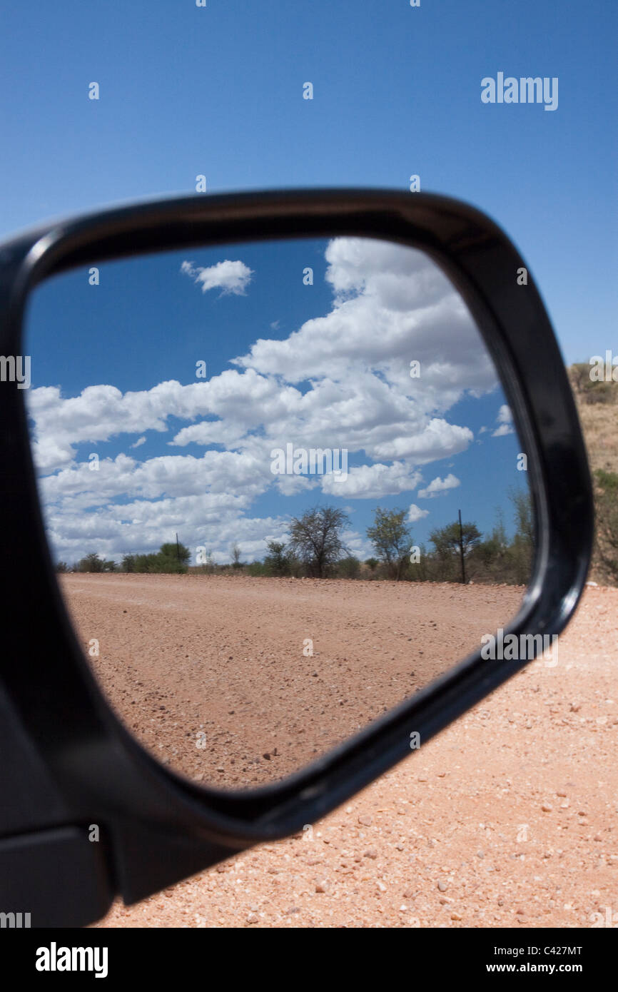 objects in the rear view mirror Stock Photo Alamy