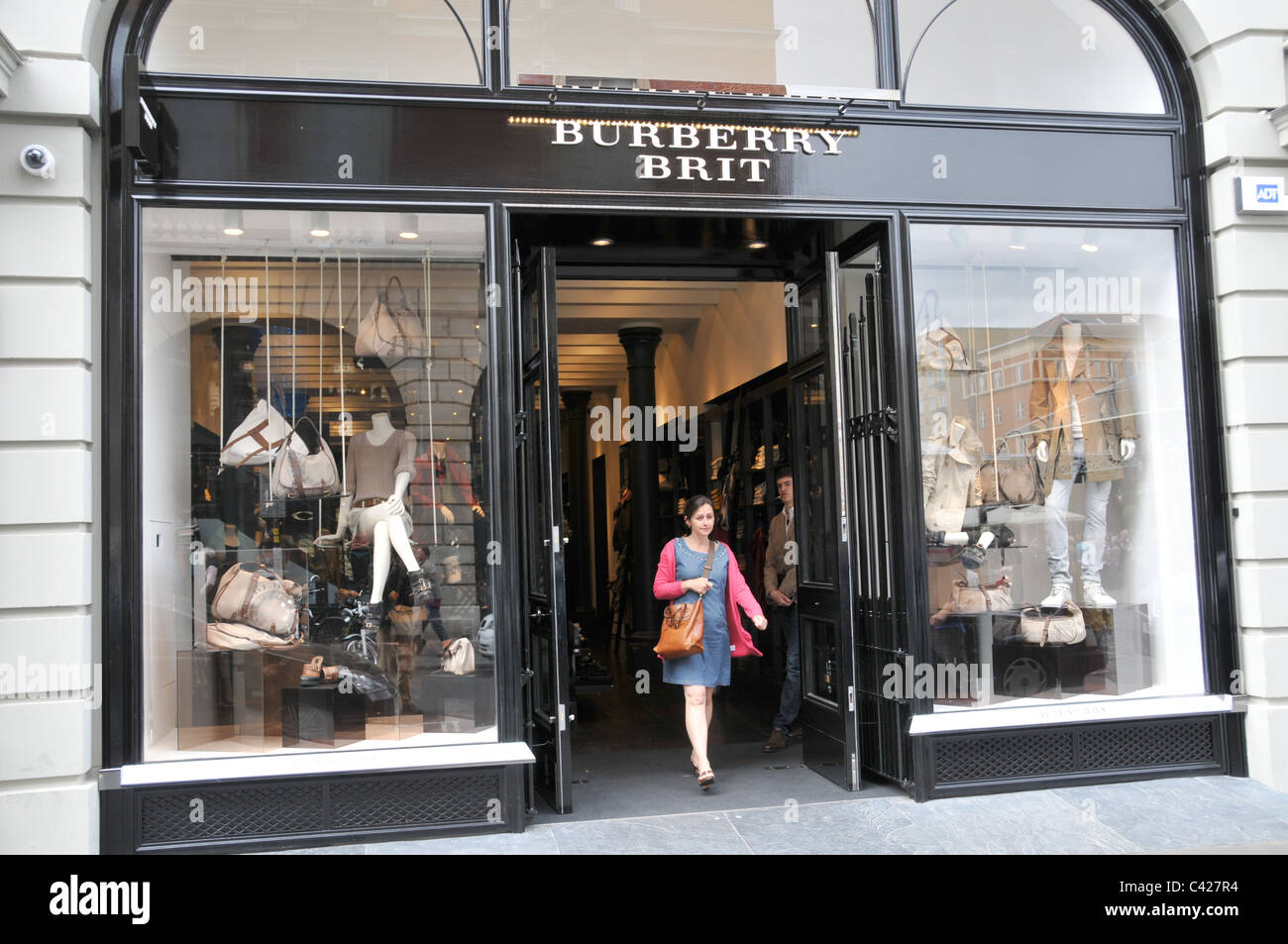 Burberry Brit Covent Garden Store London fashion style British clothing  brand Stock Photo - Alamy