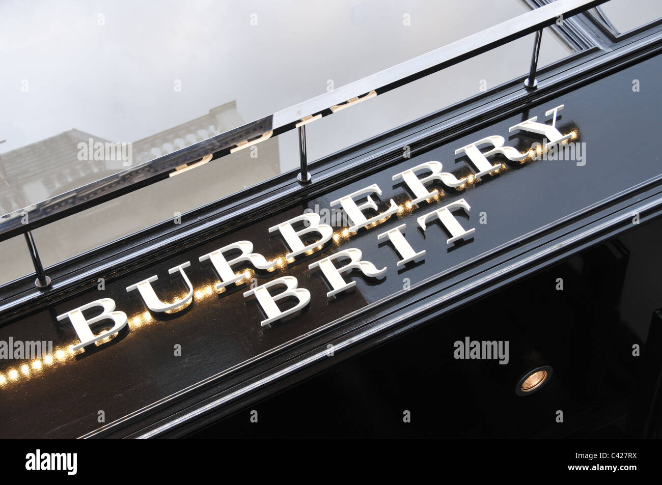 Burberry Brit Covent Garden London style British clothing Stock Photo - Alamy