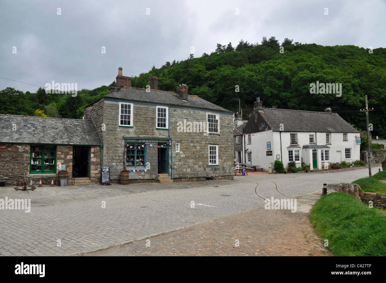 Morwellham Quay Devon England part of the historic exhibits Stock