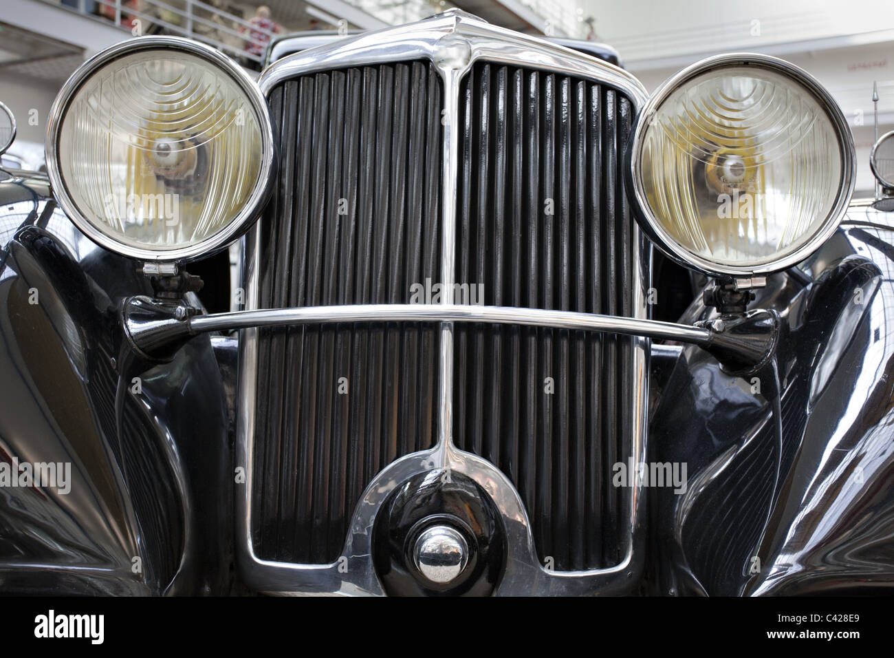 old timer automobile, detail view Stock Photo