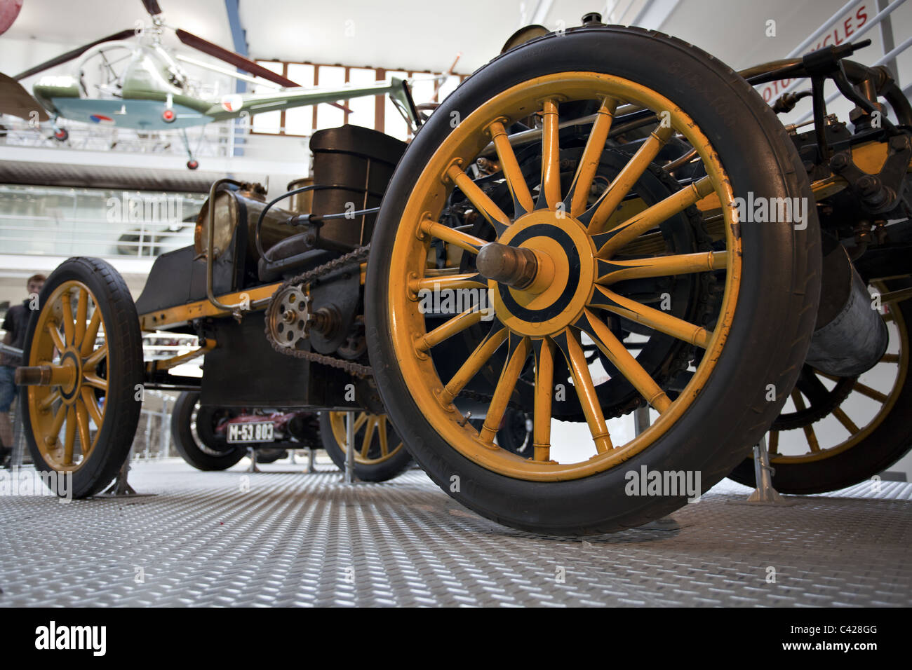 old timer automobile, detail view Stock Photo