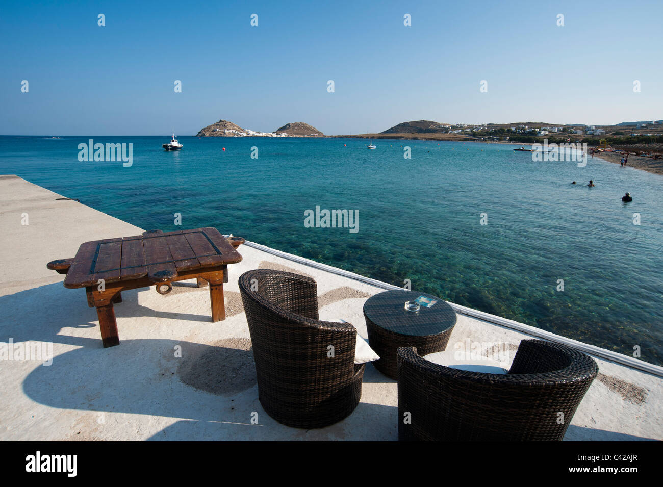 Kalafati, Mykonos, Cyclades, Greece. Stock Photo