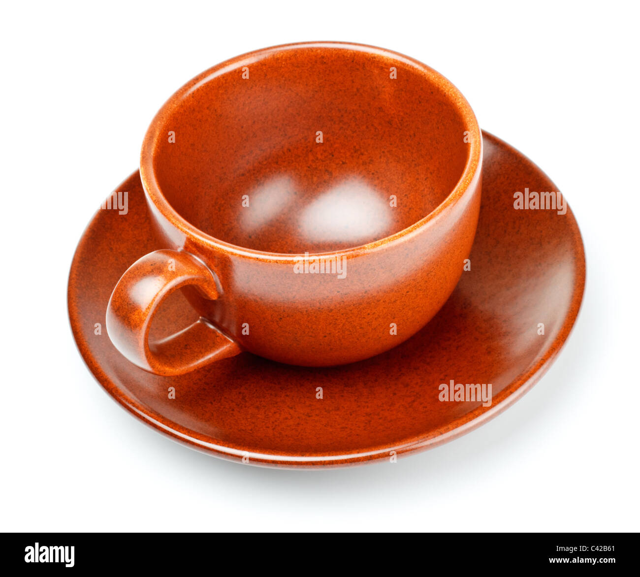 coffee cup and saucer isolated on white Stock Photo - Alamy