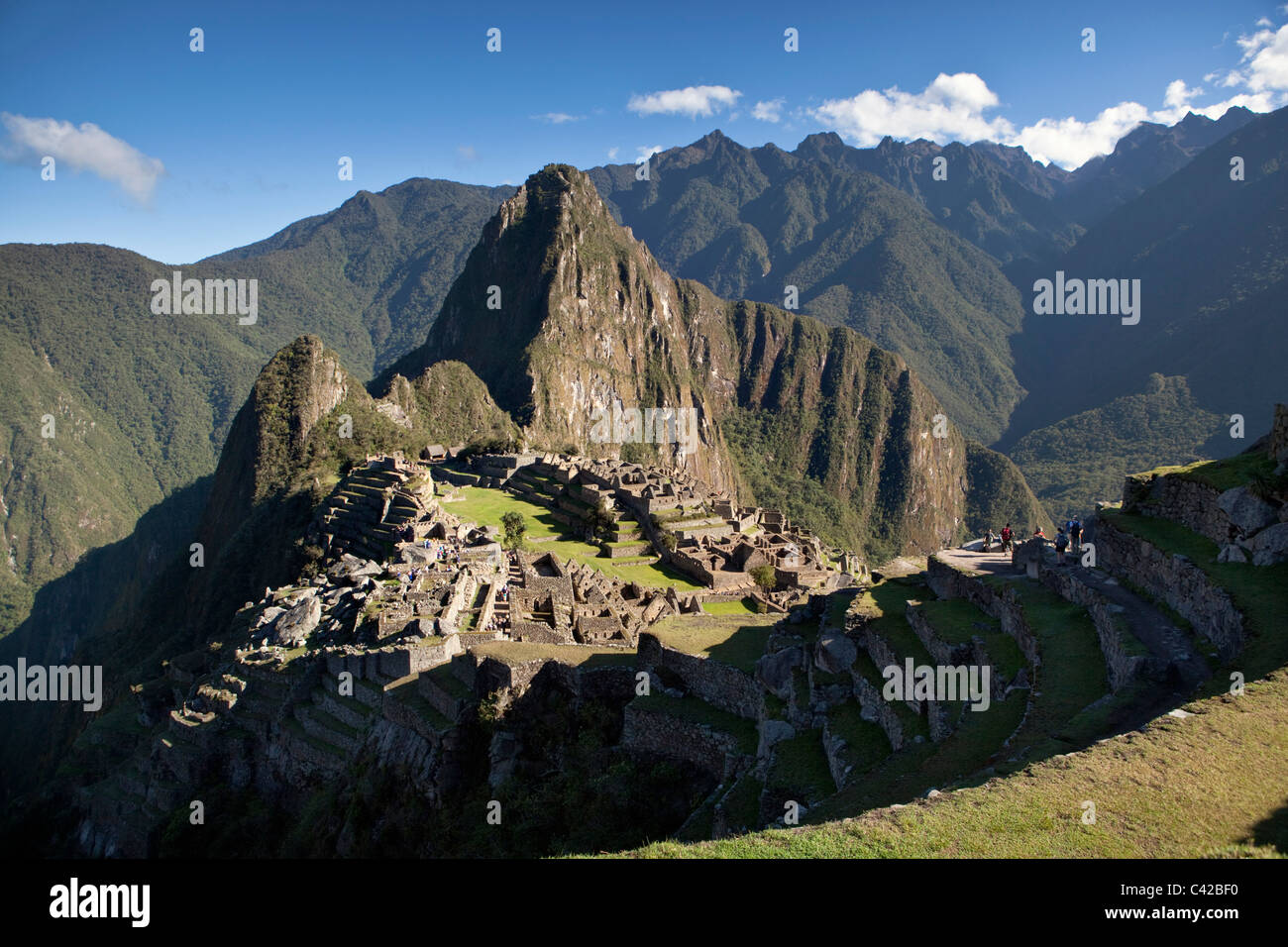 Peru, 15th-century Inca site located 2,430 metres (7,970 ft) above sea level. Stock Photo