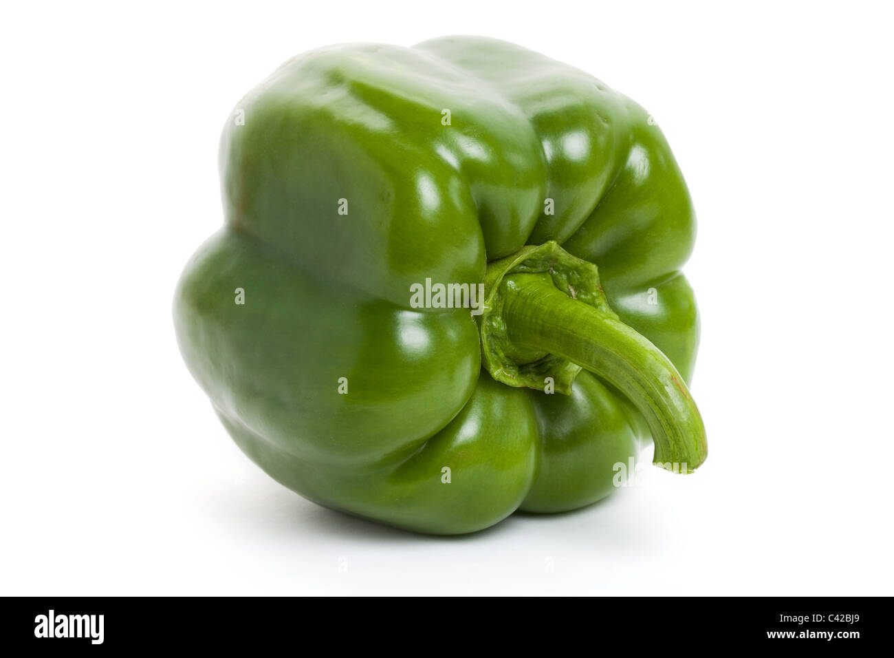 Bell Pepper with white background Stock Photo