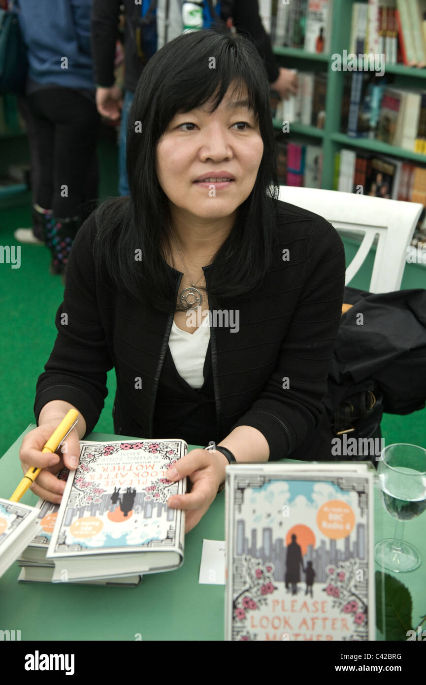 Kyung-Sook Shin South Korean author pictured at Hay Festival 2011 Stock Photo