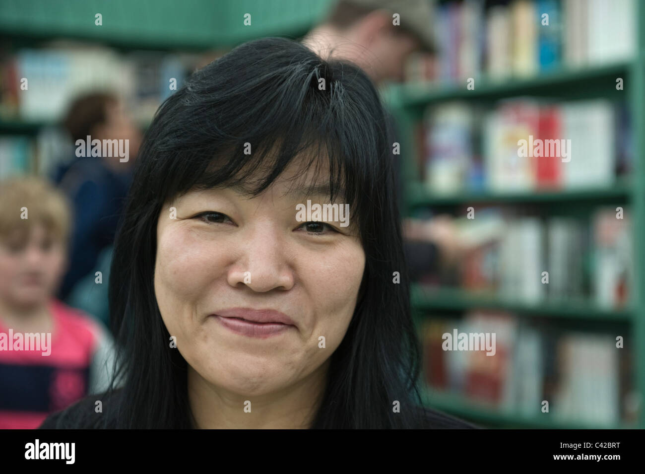 Kyung-Sook Shin South Korean author pictured at Hay Festival 2011 Stock Photo