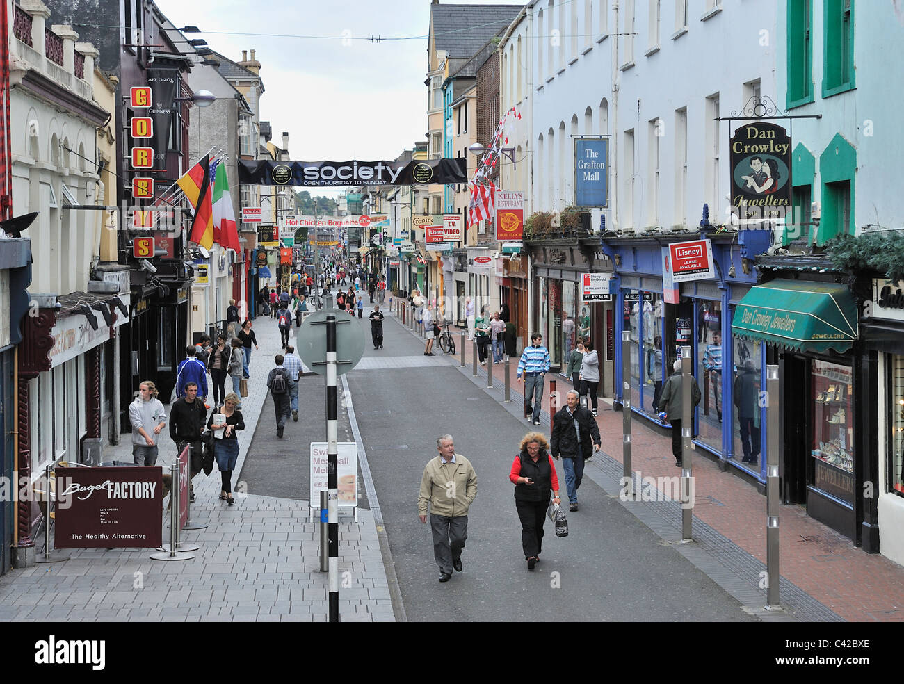 Oliver Plunkett Street Cork City Ireland Stock Photo Alamy