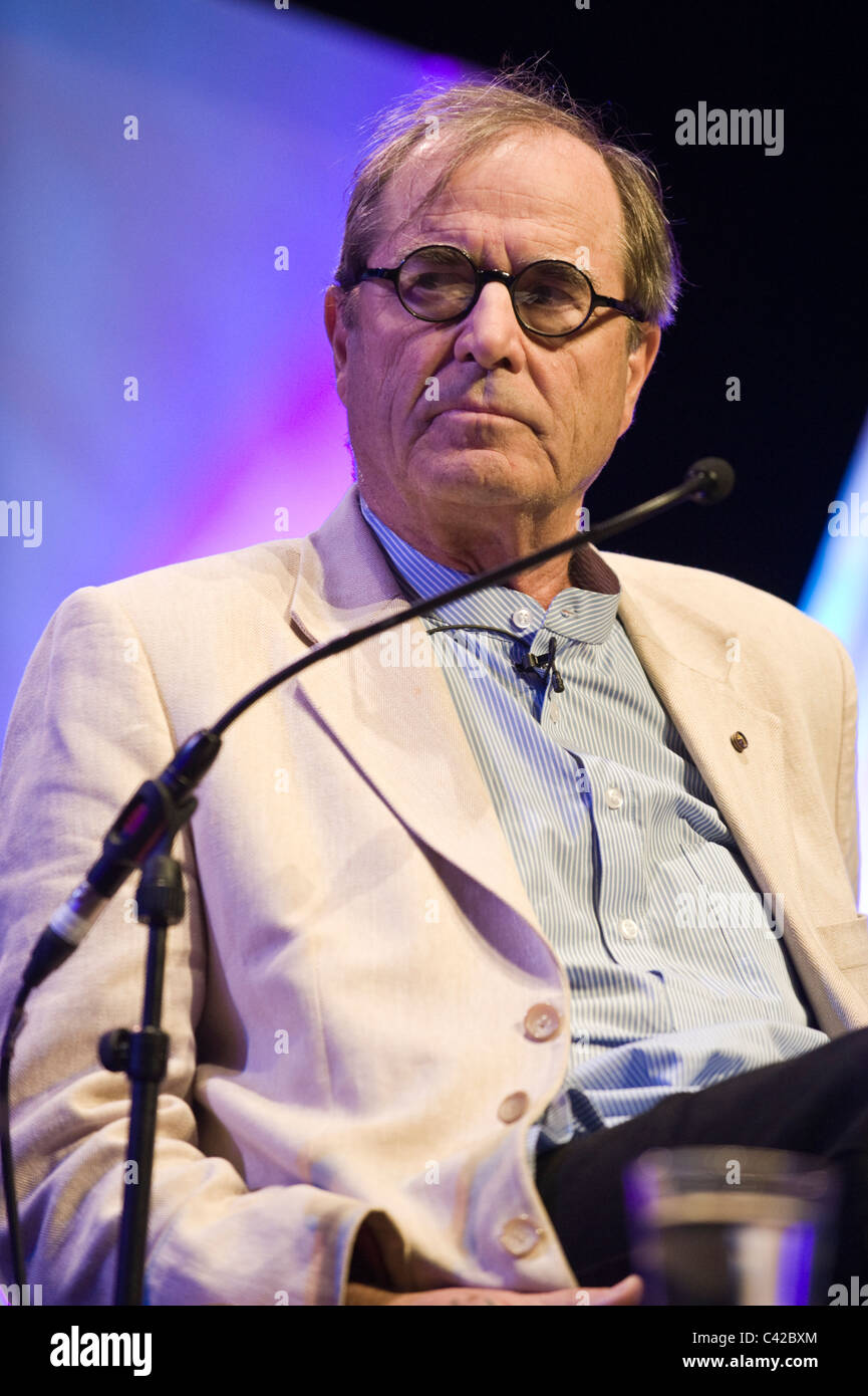 Paul Theroux American novelist and travel writer pictured at Hay Festival 2011 Stock Photo