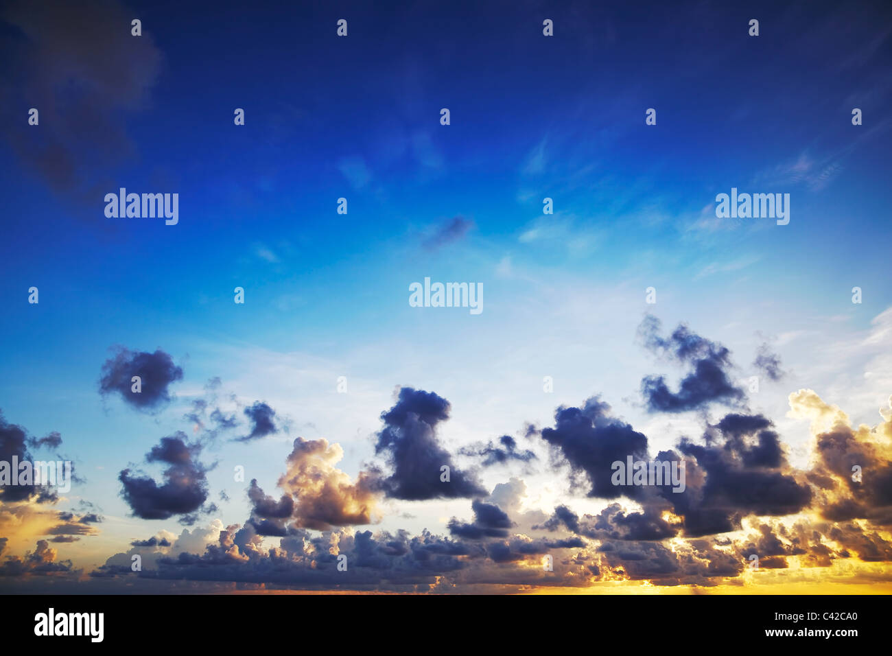 Spectacular sunset sky Stock Photo - Alamy
