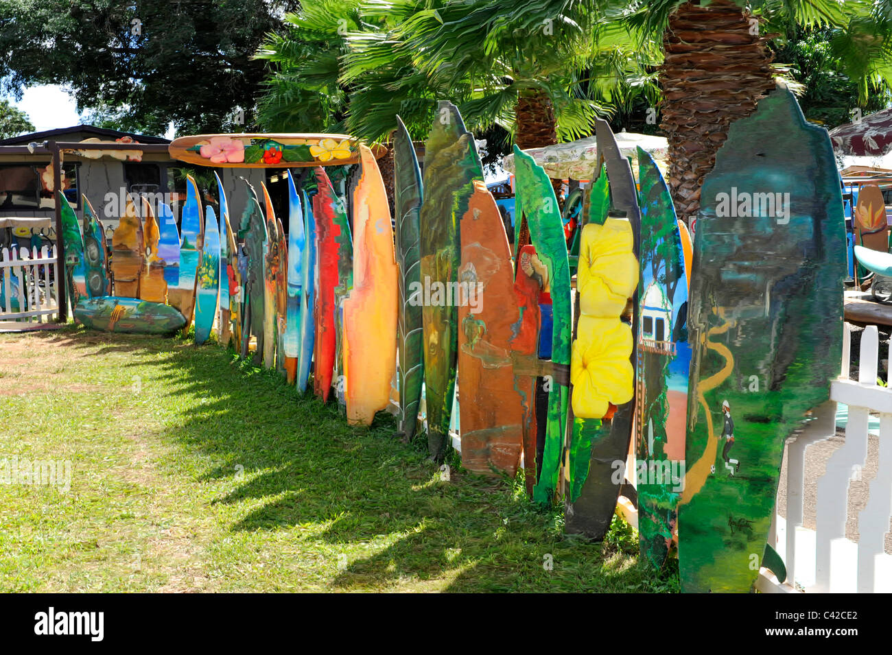 Surfboard Art Gallery Haleiwa North Shore Hawaii Oahu Pacific Ocean