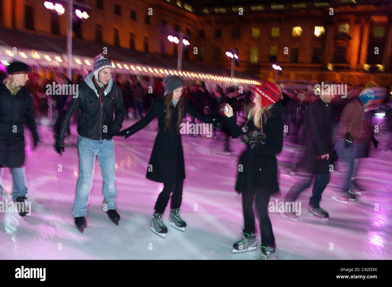 IceSkating Rink, London, United Kingdom Stock Photo Alamy