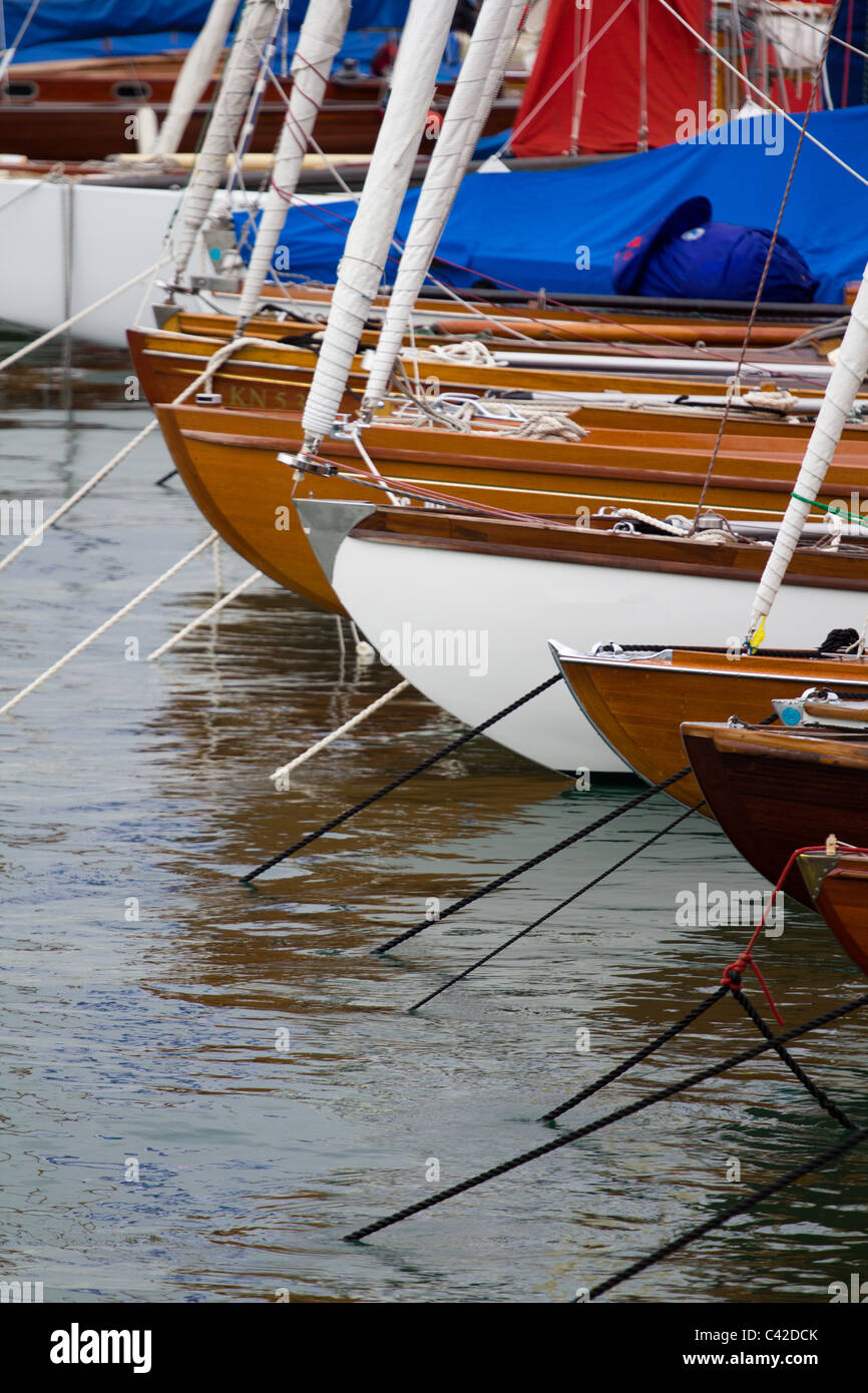 Boats moored in habour Stock Photo