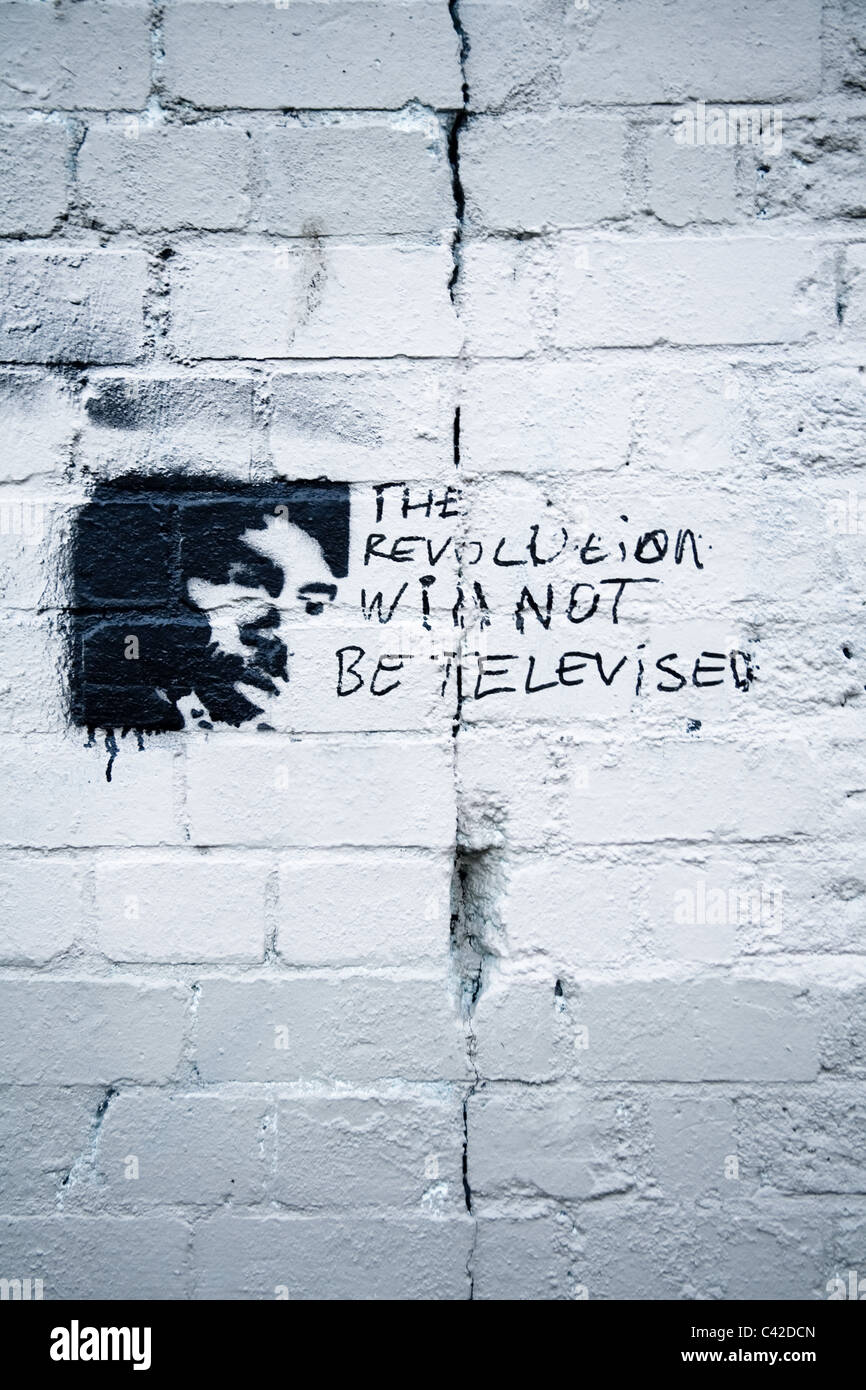 The Revolution Will Not Be Televised Stock Photo Alamy