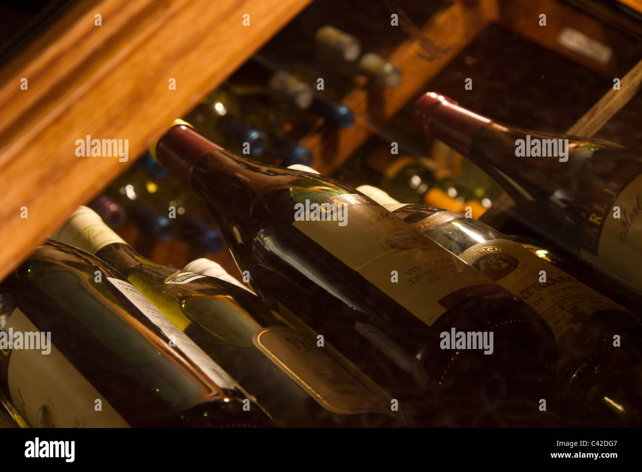 wine cellar storage Stock Photo