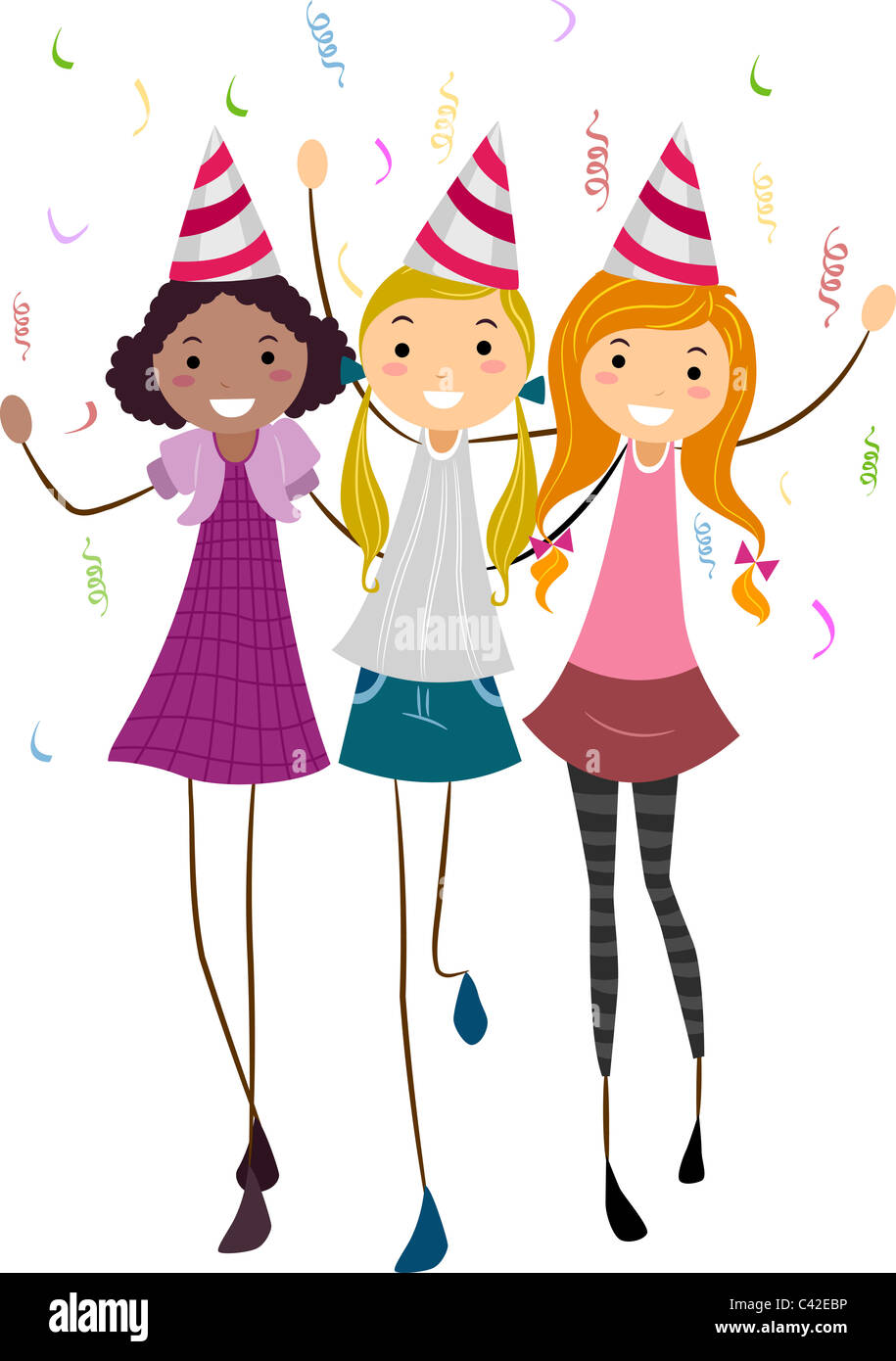 Teens Party Cartoon High Resolution Stock Photography and Images Alamy