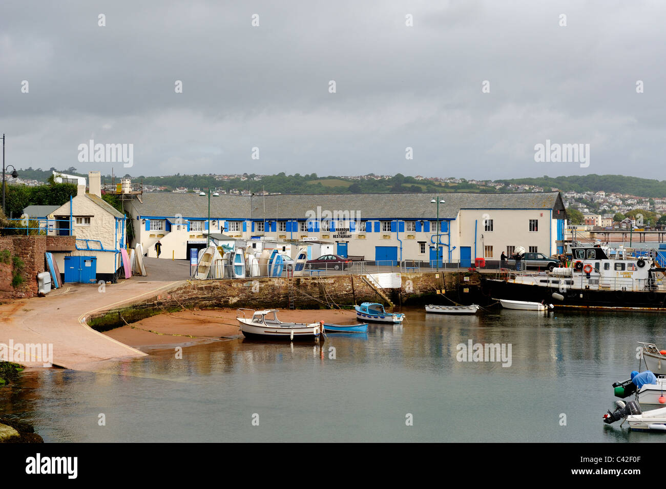 paignton harbour devon england uk Stock Photo - Alamy