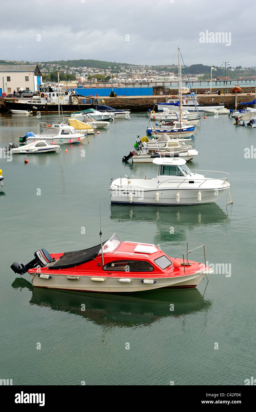 paignton harbour devon england uk Stock Photo - Alamy