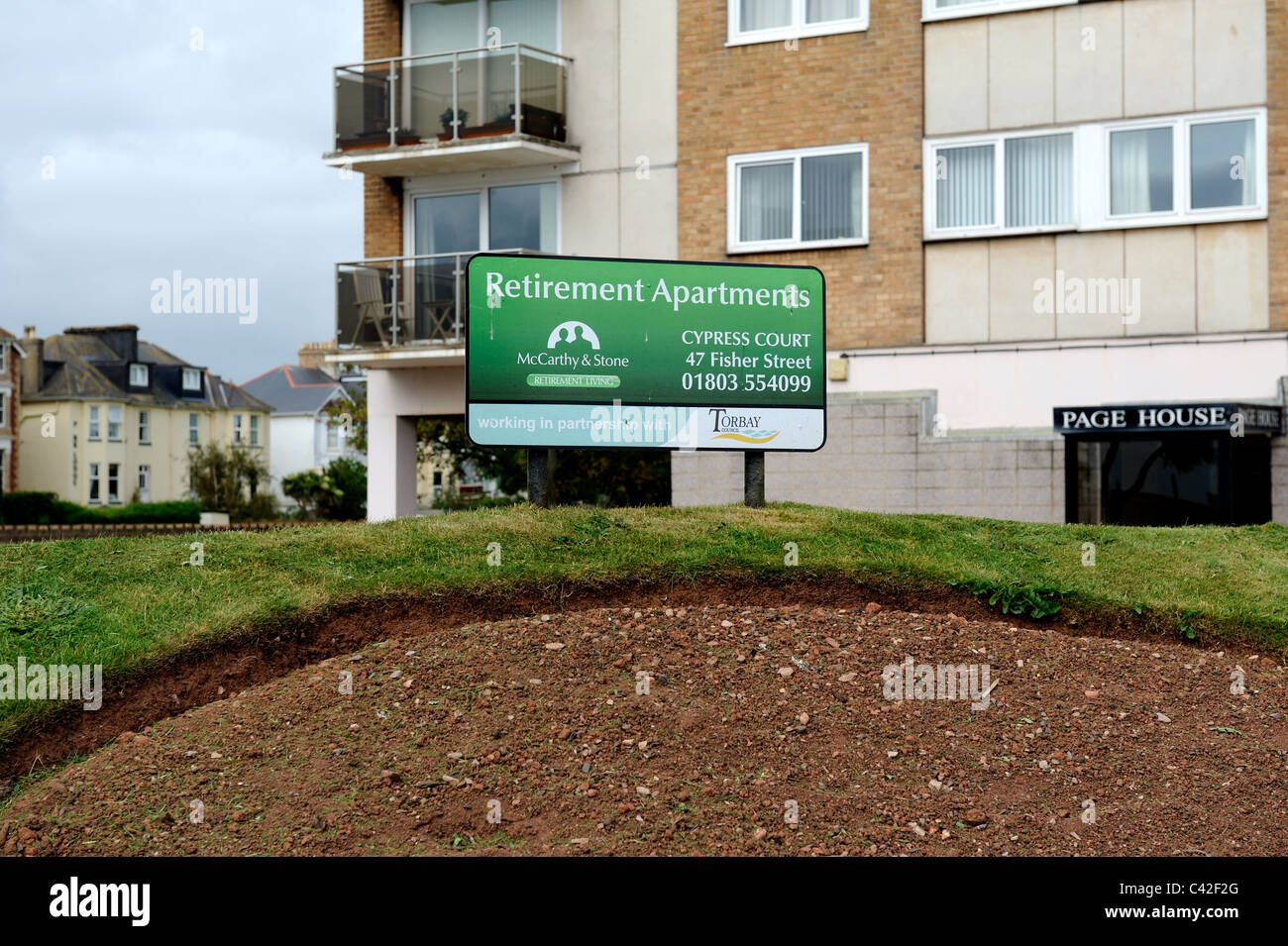 seaside retirement apartments paignton devon england uk Stock Photo Alamy