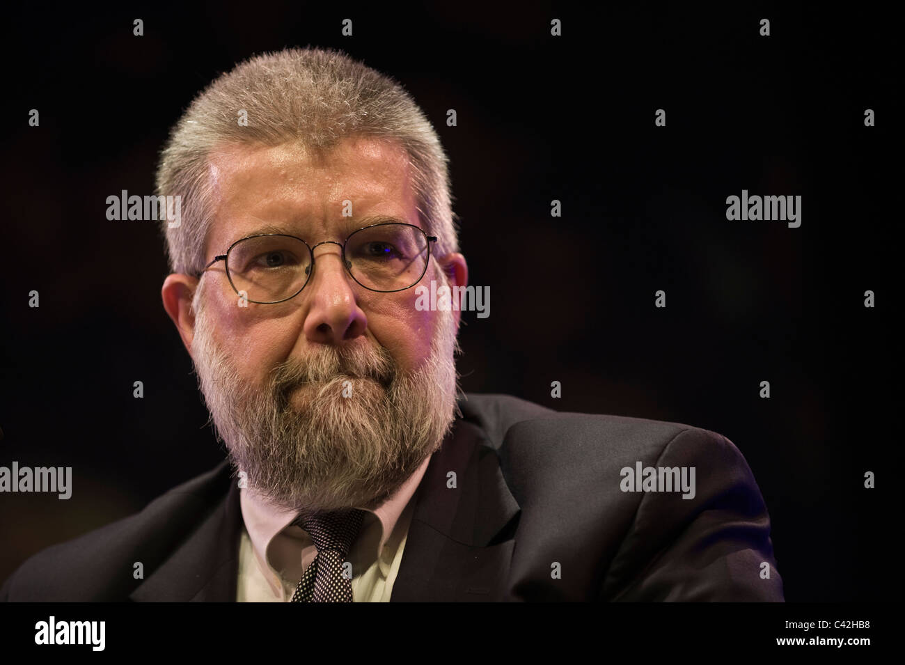 Michael Scheuer former head of CIA Bin Laden Unit pictured at Hay Festival 2011 Stock Photo