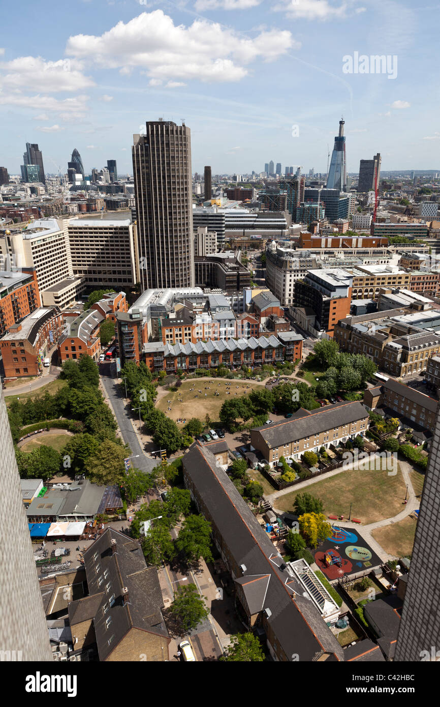 An aerial view london skyline hi-res stock photography and images - Alamy