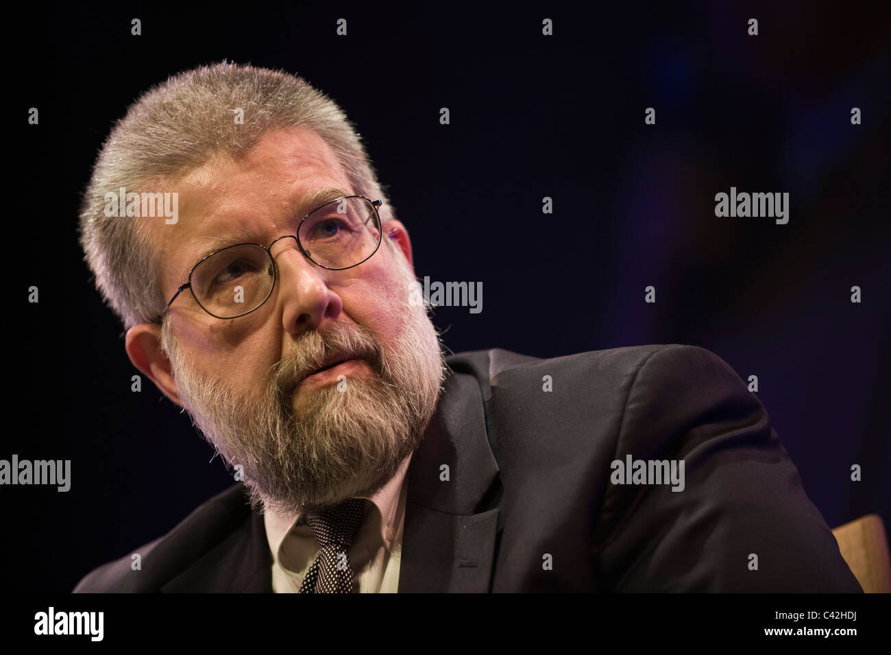 Michael Scheuer former head of CIA Bin Laden Unit pictured at Hay Festival 2011 Stock Photo