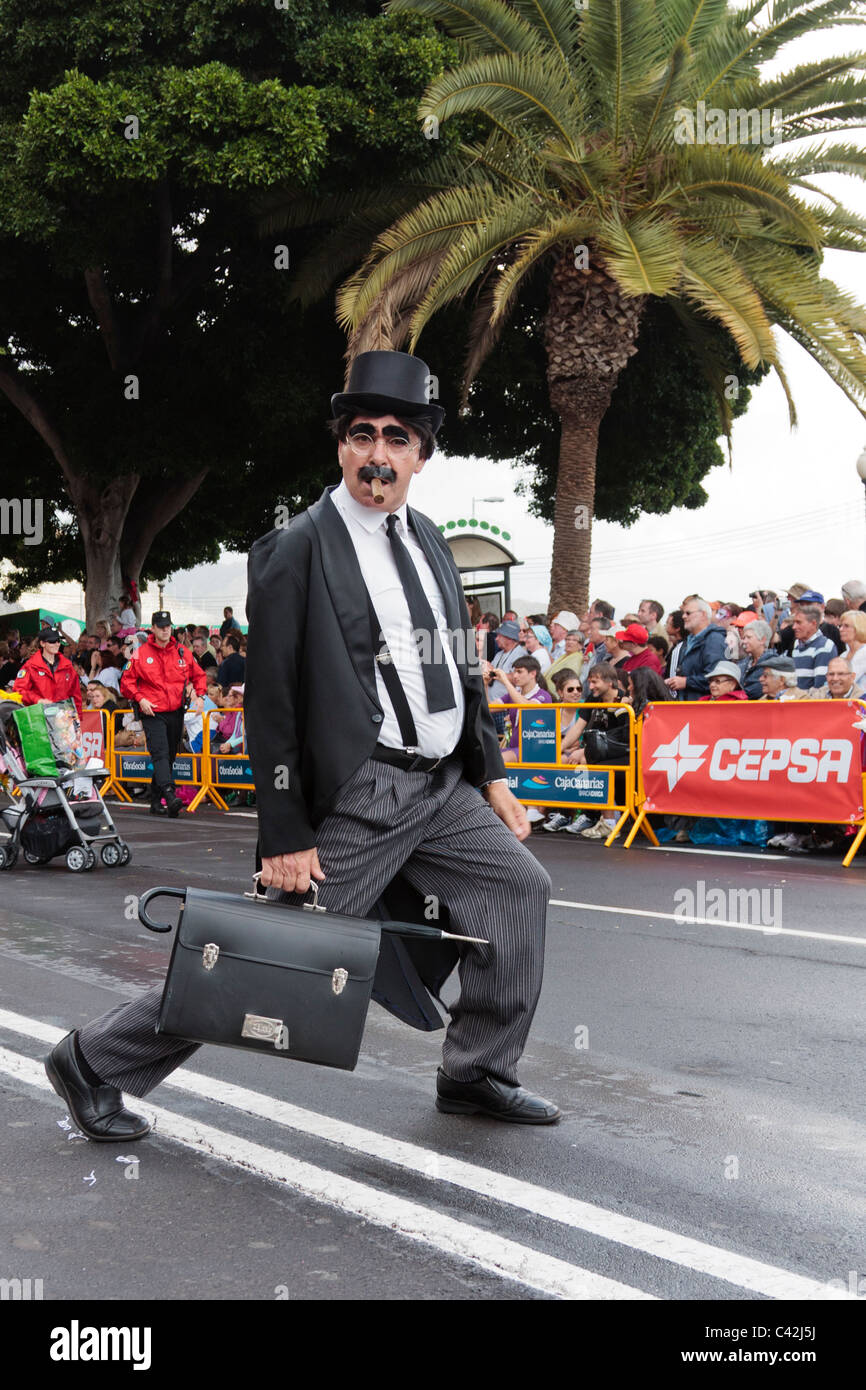 The shrove tuesday parade at the Santa Cruz de Tenerife Carnaval Stock Photo