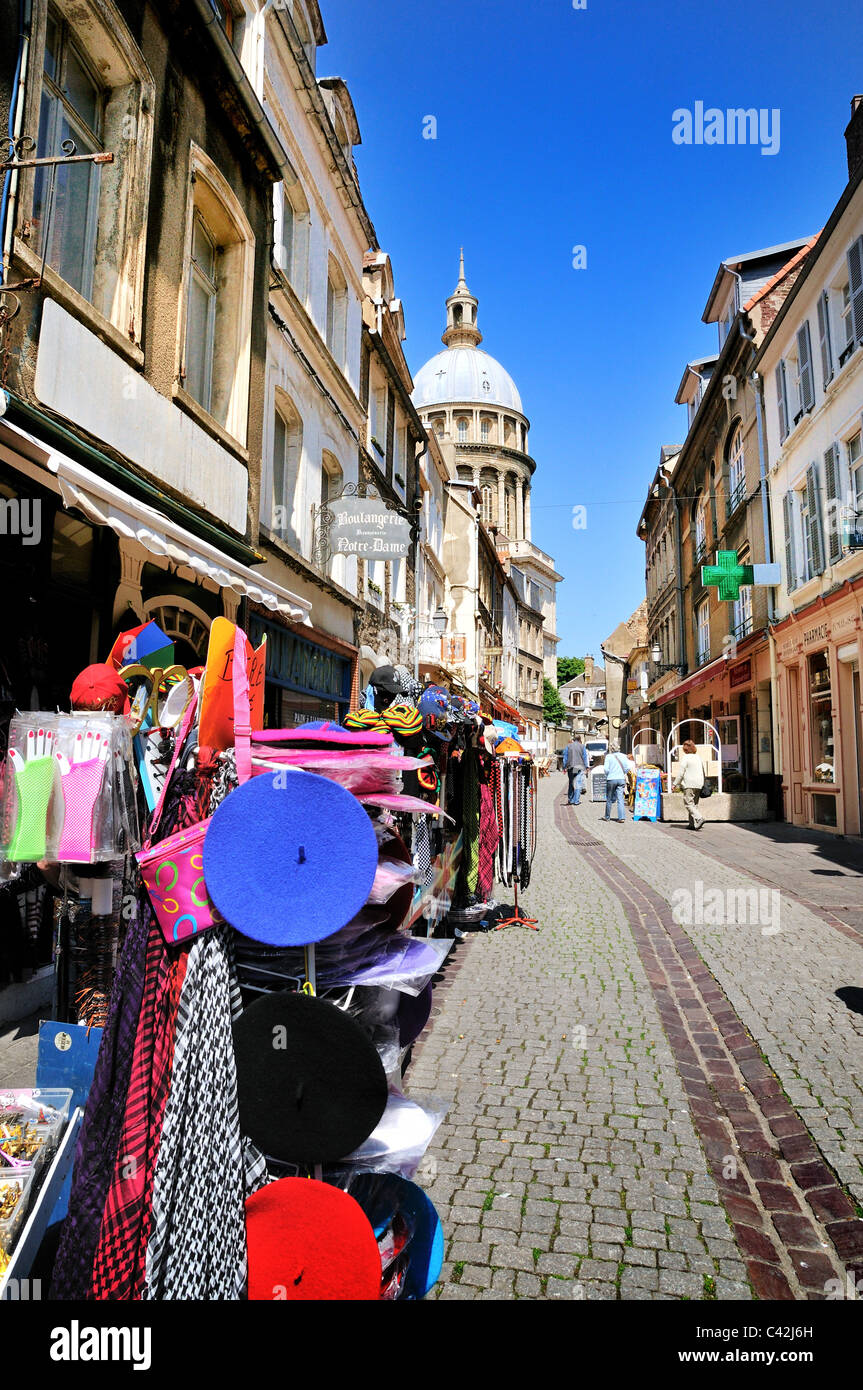 Boulogne old town centre,France Stock Photo