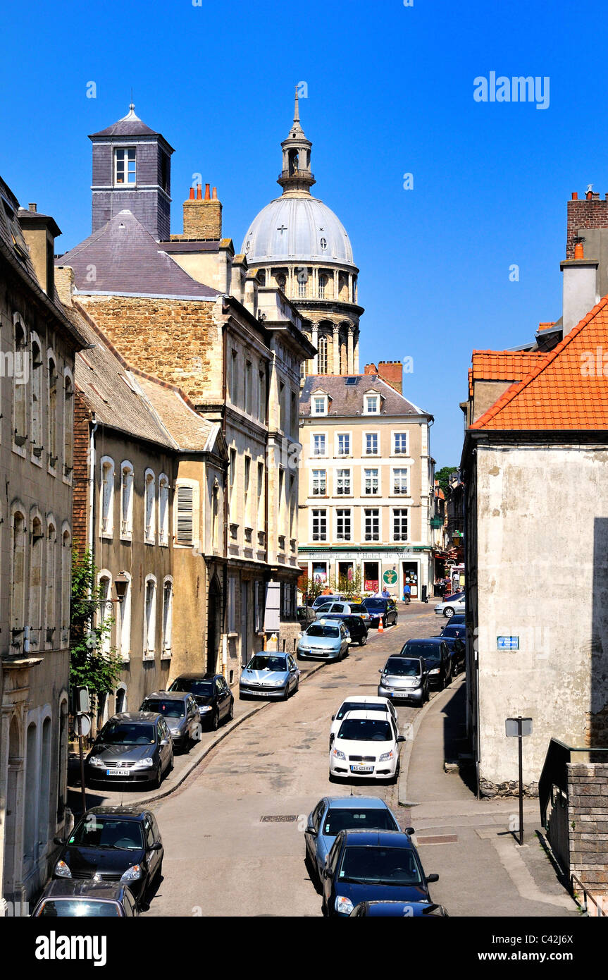 Boulogne sur mer,France old town with cathedral in background Stock Photo -  Alamy