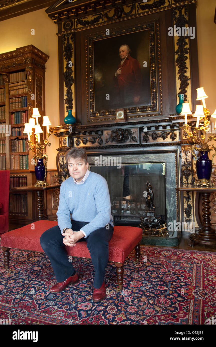 Lord Carnarvon , The Double Library, Highclere Castle, Newbury