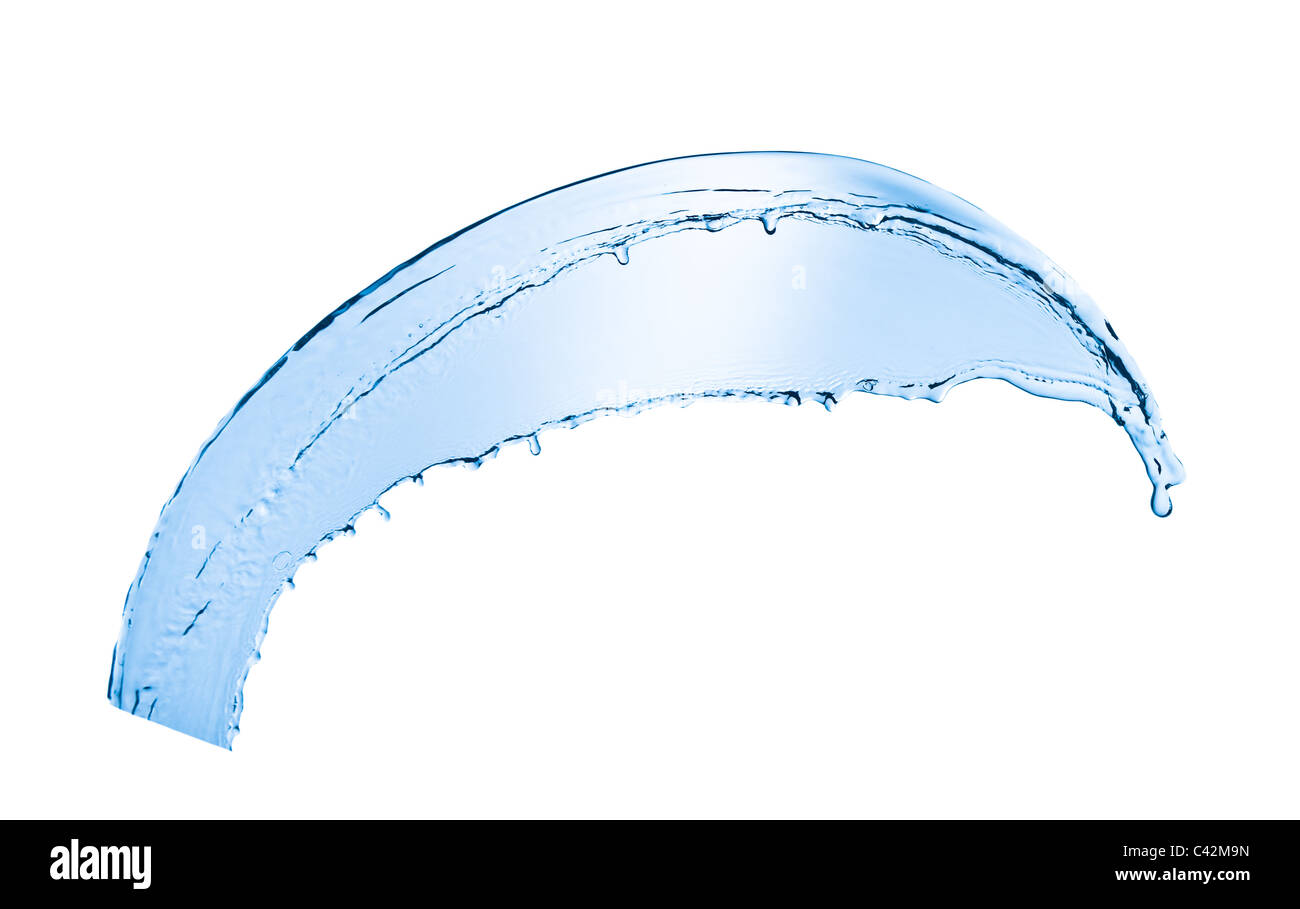 water splash close up isolated on white background Stock Photo - Alamy