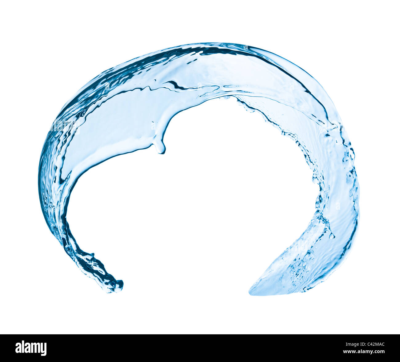 water splash close up isolated on white background Stock Photo - Alamy