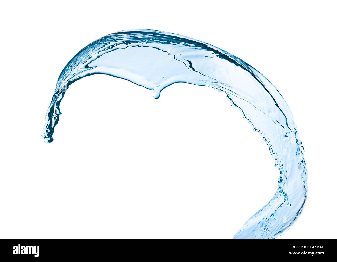 water splash close up isolated on white background Stock Photo - Alamy