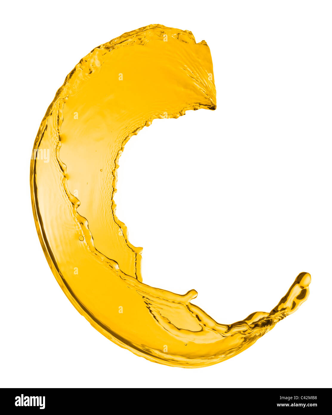orange juice splash isolated on white background Stock Photo - Alamy