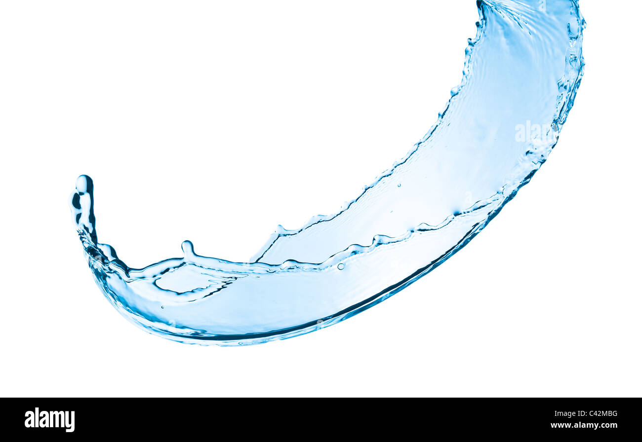 water splash close up isolated on white background Stock Photo - Alamy