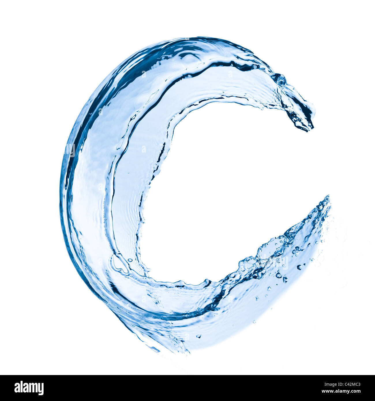 water splash close up isolated on white background Stock Photo - Alamy