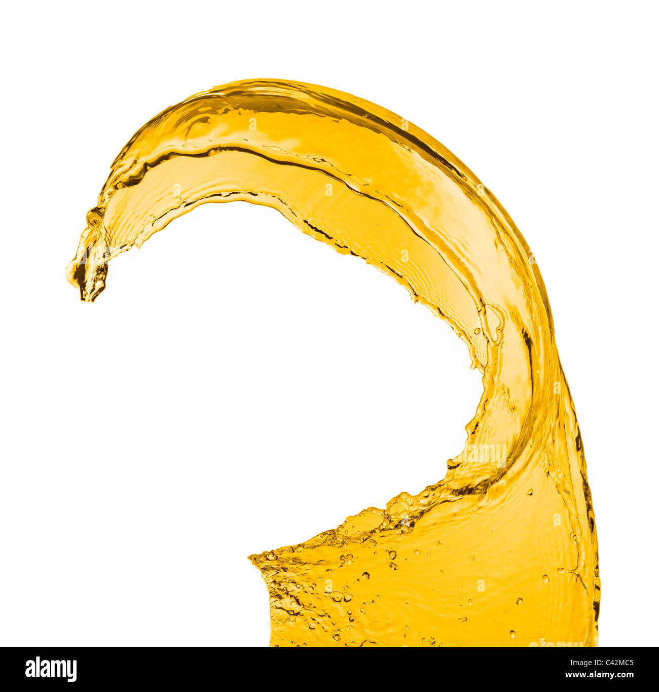 orange juice splash isolated on white background Stock Photo - Alamy